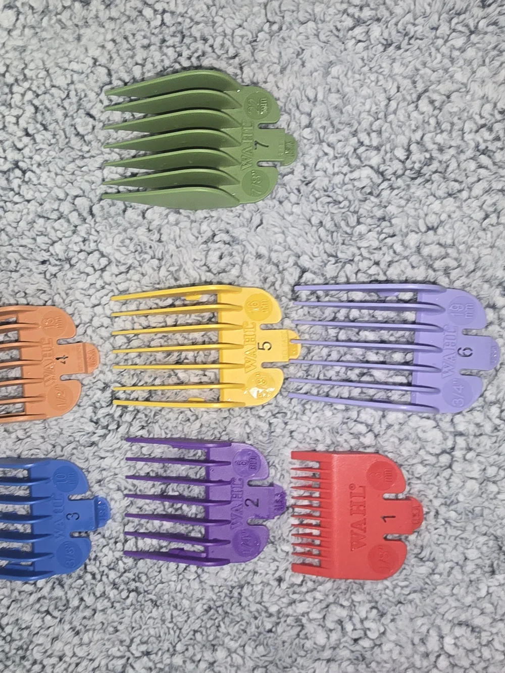 Wahl Colored Clipper Guard Set - Multi Color